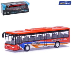 1997270 Автобус металлический «Междугородний», инерционный, масштаб 1:43, цвет красный