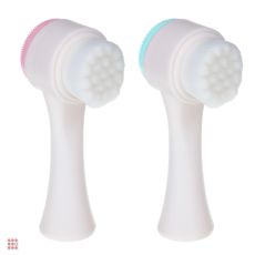 SILAPRO Массажер-щетка для умывания лица, 13x4см, силикон 2 цвета