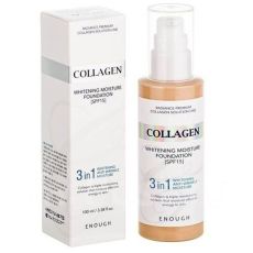 nough Тональный крем с коллагеном Collagen Foundation 3 in 1 SPF 15 №13 (100 мл) Арт.: 0282 МЯТАЯ УПАКОВКА 3 свойства в одном флаконе прекрасное дополнение к Вашей насыщенной жизни!!!! Увлажнение Анти