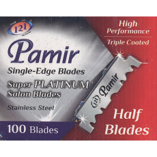 Лезвия для бритья односторонние для шаветок Pamir Stainless Steel Super Platinum 100шт. в картонном блоке