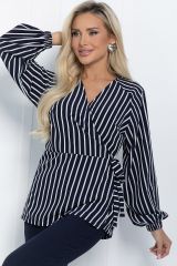 Б11451 Блуза LADY TAIGA Синяя