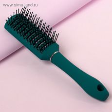 4295665 Расчёска массажная, вентилируемая, цвет бирюзовый