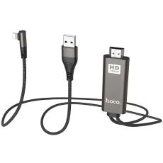 Кабель Hoco UA14 Lightning To HDMI audio video HD cable adapter 2м