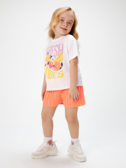 20230420013 Шорты детские для девочек Prichal оранжевый ACOOLA Kids