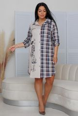 394445 Lika Dress Халат Мультиколор