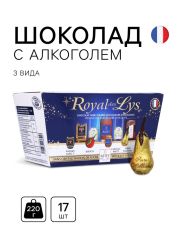 УЦЕНКА! НАБОР Шоколад ROYAL DES LYS, с ликерной начинкой, 220 г 10858987 ABTEY