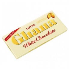 189823 Lotte GHANA White Chocolate Белый шоколад, плитка, 45 гр.