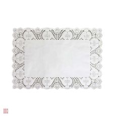 SALE Салфетки ажурные 25 х 35 см прямоугольные белые 250шт