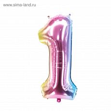 4842533 Шар фольгированный 40" «Цифра 1»