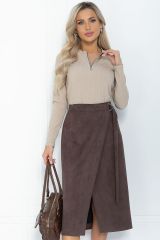 Ю11794 Юбка LADY TAIGA Коричневая