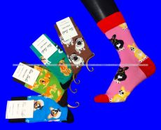 3132 Nice Socks (AMIGOBS) ЦВЕТНЫЕ ВЫСОКИЕ НОСКИ на вешалке арт. 2208
