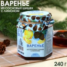 9344310 Варенье из сосновых шишек «Доброе здоровье» с лимоном, 240 г