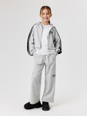 20240460009 Брюки детские для девочек Moringa_pn серый ACOOLA Kids