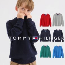 Трикотажные свитера Tommy Hilfiger из чистого хлопка для мальчиков