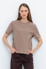 492874 VERY NEAT Фуфайка беж, ромбики