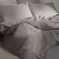 ЦЕНА ЗА 3 ШТ! Простыня евро SL Home «Деним», 235×245 см, серая, жатый хлопок