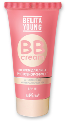 [БЕЛИТА] ВВ-крем для лица PHOTOSHOP ЭФФЕКТ Belita Young BB Cream, 30 мл