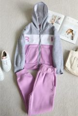 Спортивный костюм на флисе для девочек 90-160 см