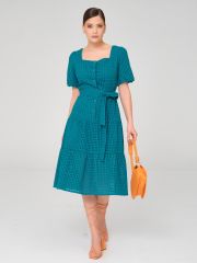 496226 Stilla Платье глубокий сине - зелёный