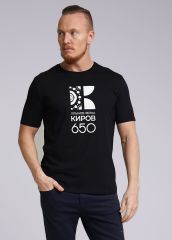 452722 CLEVER Футболка чёрный/белый