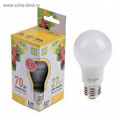 1262889 Лампа светодиодная ASD LED-A60-standard, Е27, 7 Вт, 230 В, 3000 К, 630 Лм