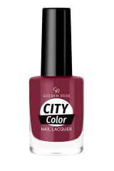 Лак для ногтей GR City Color Nail Lacquer (0-100) Сливовый (045)
