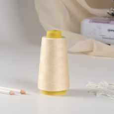 9043994 Нитки 40/2, 3000 ярд, цвет молочный