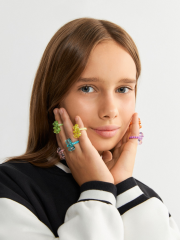 20206240043 Набор из 6 колец дет. Ariane разноцветный ACOOLA Kids
