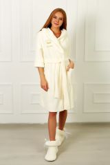 204040 Lika Dress Халат Белый