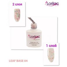 Каучуковая база для гель-лака с поталью Lorilac № 4 10 ml
