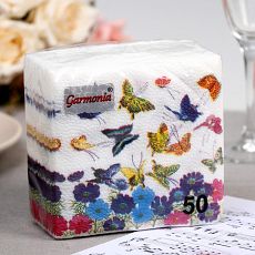 4807911 Салфетки бумажные «Гармония цвета. Бабочки», 50 шт.