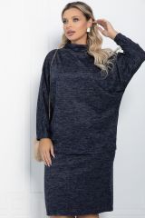 К11479 Костюм (Джемпер+Юбка) LADY TAIGA Темно-синий