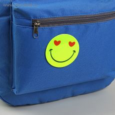 3633433 Светоотражающая наклейка «Смайлы», d = 6,5 см, 6 шт на листе, цвет МИКС