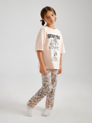 20234280018 Пижама детская для девочек Neit бежевый ACOOLA Kids