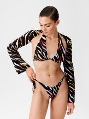 31200100008 Блузка черный принт Infinity Lingerie