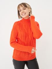 Свитер женский 7212-40087 оранжевая осень BE YOU