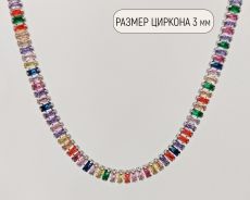 Колье с цирконами