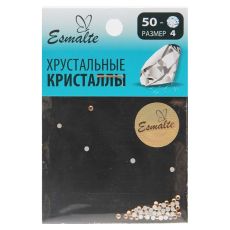 Стразы Esmalte размер 4 светло-персиковые 50 шт