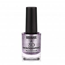 028895 LUXVISAGE. Лак для ногтей 3D Holographic. Тон 708 Лиловый турмалин