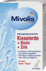 Kieselerde + Biotin + Zink, Tabletten 120 St., 120 St