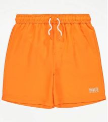 Bright Orange Unlimited Vibes Swim Shorts
