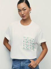 515007 ZARINA Футболка белый