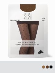 POIS ALL OVER 40 (крупный горошек) SiSi Колготки Moka (Коричневый);Nero (Черный);Daino (Бежевый)