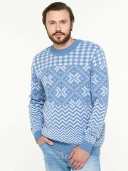 Джемпер мужской 5232-12342 зимнее утро/белый VAY