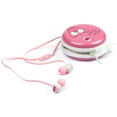 7830728 Наушники Harper KIDS HK-39, проводные, вакуумные, микрофон, 3.5 мм, 96 дБ, кейс, оранжевые