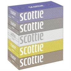 417352 CRECIA SCOTTIE Facial Tissues Fowerbox салфетки бумажные двухслойные элегантный дизайн, 200 шт. * 5 упаковок