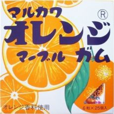 302019 MARUKAWA Набор жевательных резинок, шарики, 6шт х 25 Апельсин