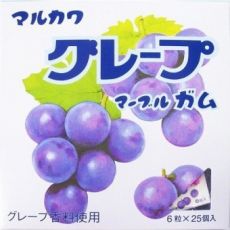 302033 MARUKAWA Набор жевательных резинок, шарики, 6шт х 25 Виноград