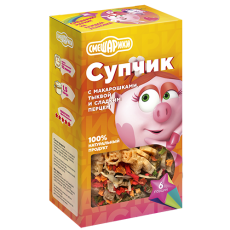 ГУРМАЙОР Супчик с макарошками, тыквой и перцем 160г СМЕШАРИКИ