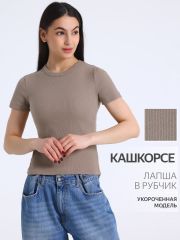 515420 Апрель Футболка бежевый